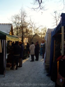 Sonniges Winterwetter begleitete den Weihnachtsmarkt im Bienenmuseum.