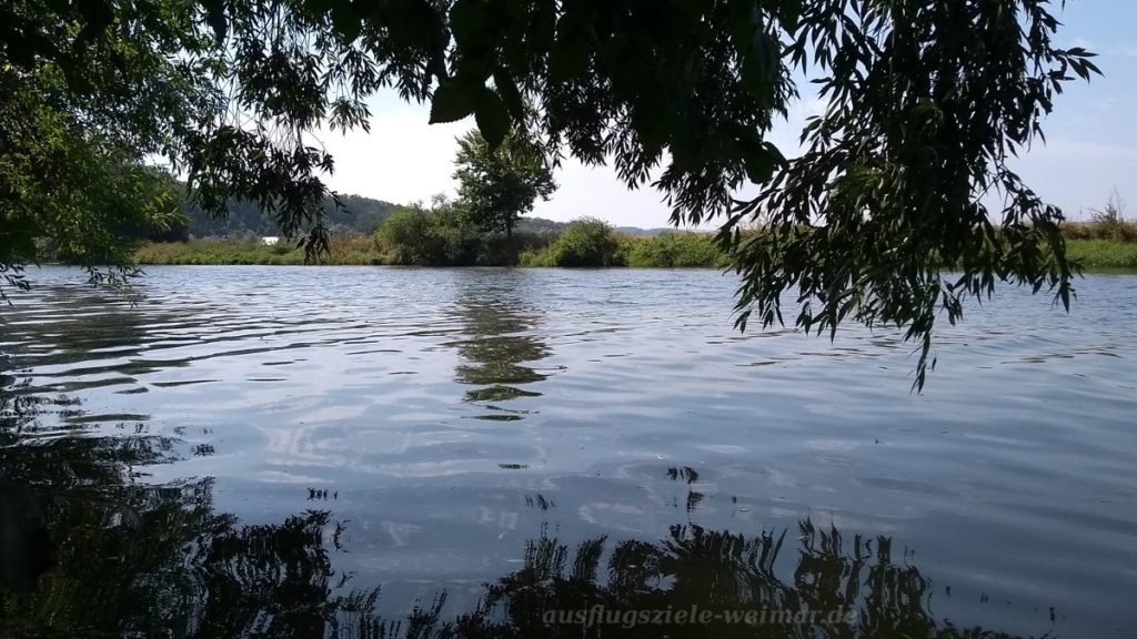 Padeln auf der Saale - Am Ufer